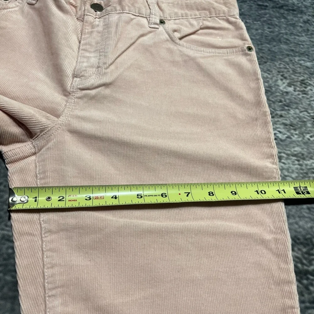 NWT Lauren Ralph Lauren Modern Slim Stretch Pants Womens 8 (32x31) Pink Corduroy